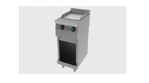 Fry top electric , cu suport deschis si suprafata neteda, 400x600 mm