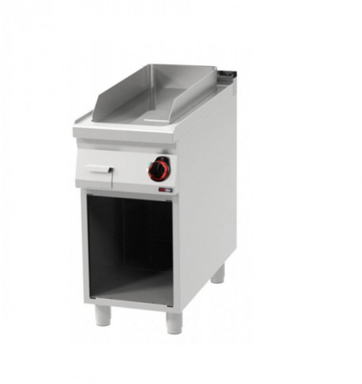 Fry top electric cu suprafata neteda si suport deschis