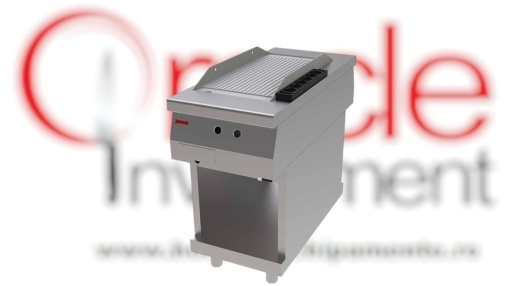 Fry top striat pe gaz 45x100 cm, Jemi