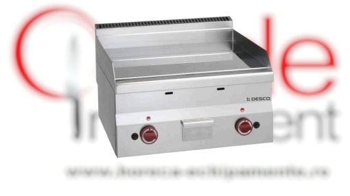 Grătar Fry-top electric dublu, cromat, neted Desco