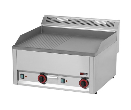 Gratar Fry-top electric neted-striat 480×650 mm
