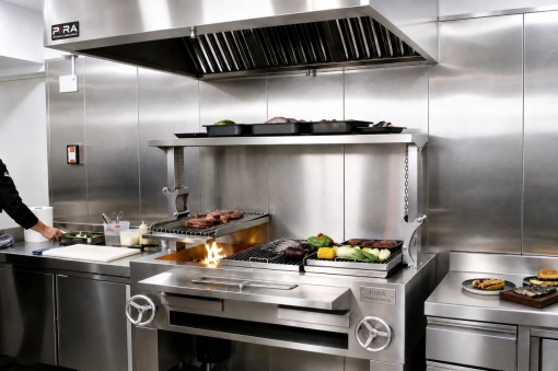 Grătar profesional Barbeque pentru Steak pe cărbuni, PIRA BBQ Combi Silver 150 - Img 7