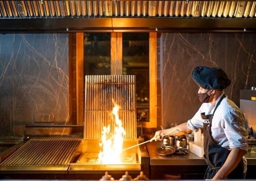 Grătar profesional Barbeque pentru Steak pe cărbuni, PIRA BBQ M150 - Img 11