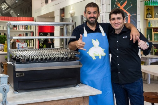 Grătar robata, shashlik sau frigărui 790x410x780 h mm - Img 5