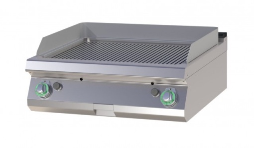 Grill dublu electric CROMAT cu placă striată, de banc - Img 2