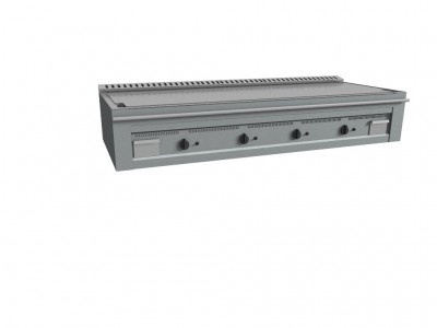 Grill japonez Teppanyaki, de banc, 170x39 cm, Casta - Img 2