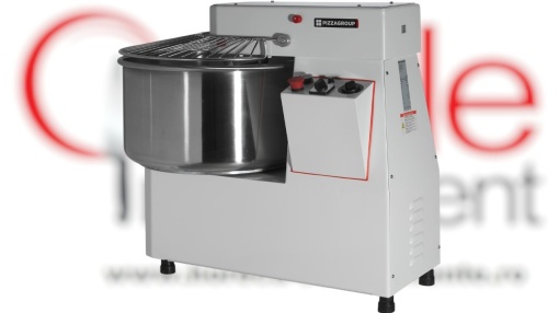 Malaxor cu spirala, cuva si cap fixe, 22 L, 18 kg, 2 viteze
