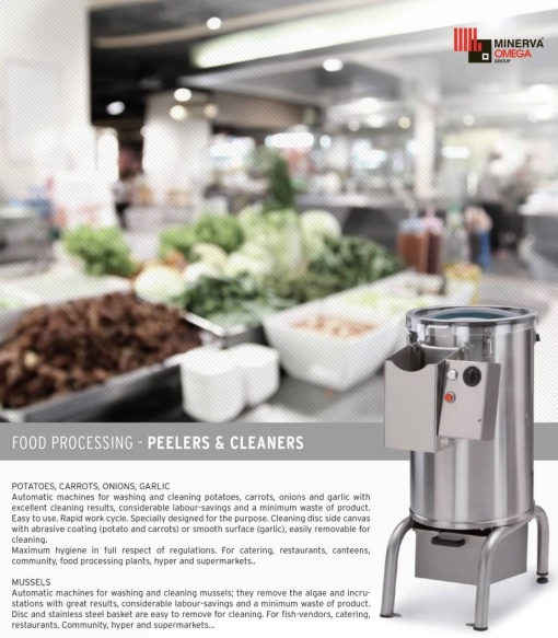 Mașină de curățat cartofi 5 kg, Minerva - Img 4