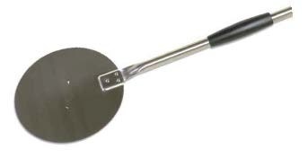 Paletă de pizza rotundă din inox, 23 cm - Img 2