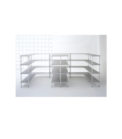 Rastel AluPlast cu 4 polițe reglabile, 600x400x2000 mm - Img 2