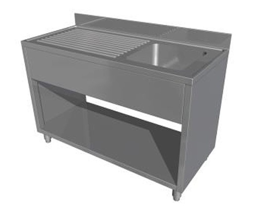 Spalator cu 1 cuva , picurator si suport tip dulap deschis