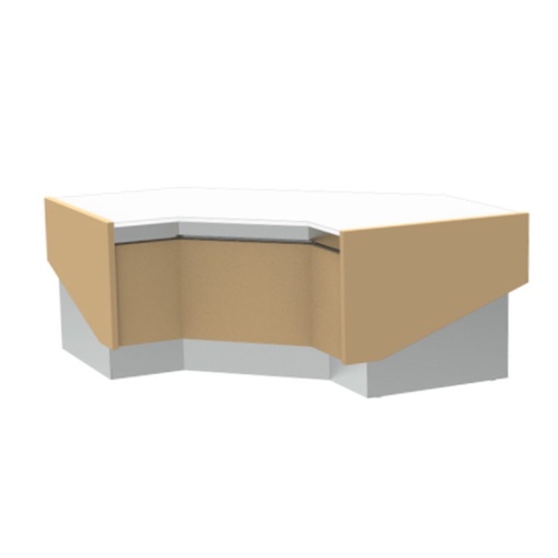 Tejghea pentru casă de marcat 2325x745 mm, Infrico - Img 3