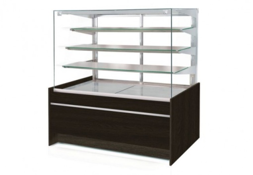 Vitrină frigorifică pentru cofetărie, patiserie 1390x890x1450 mm - Img 3