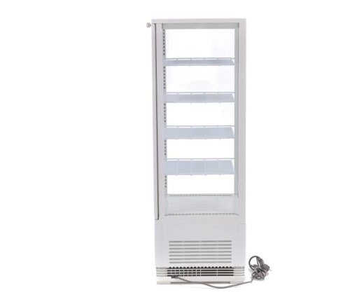 Vitrină frigorifică verticală, 98 Litri albă - Img 3