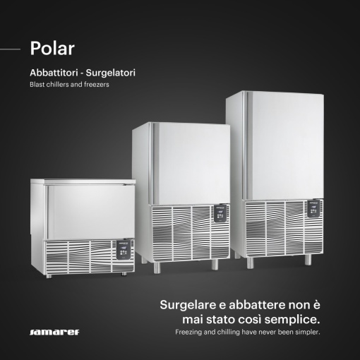 Abatitor / Blast chiller Polar, 5 tăvi GN1/1 sau 600x400 mm, Samaref - Img 4