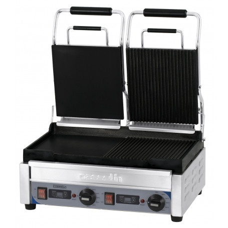 Contact grill panini sandwich dublu1/2 neted- 1/2 striat cu temporizator - Img 2