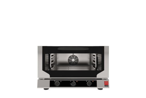 Cuptor electric cu convecție 3 tăvi GN1/1 electromecanic, abur direct Eka Italia - Img 4