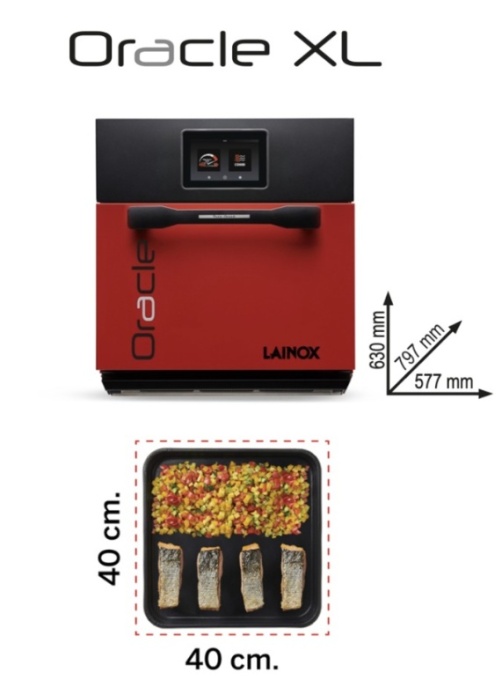 Cuptor electric rapid Oracle XL modelamplificat model ORACRBXL, culoare roșu - Img 14