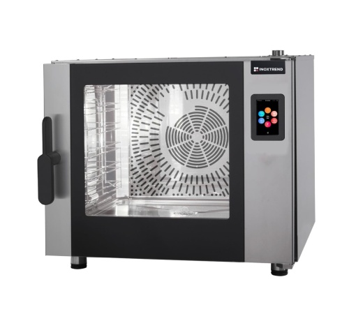 Cuptor pe gaz inteligent combisteamer 6 tăvi GN1/1, Flexo Inoxtrend - Img 9