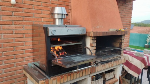 Cuptor pentru steak pe cărbuni, deschidere verticală, Pira 70 Lux SD - Img 3