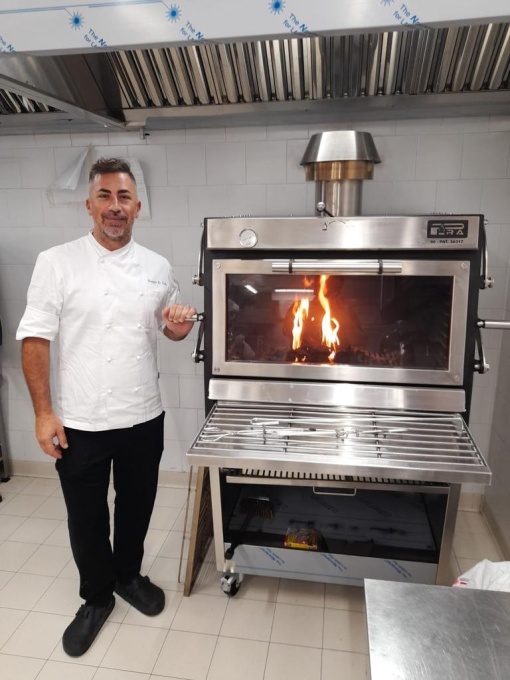 Cuptor pentru steak pe cărbuni, deschidere verticală, Pira 90 LUX ED - Img 7