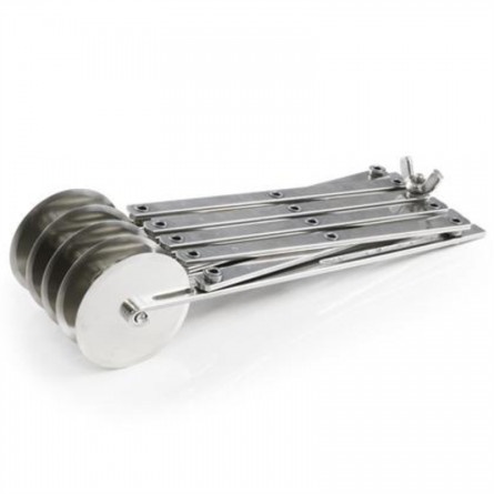 Cuțit de patiserie, inox extensibil cu 5 lame circulare netede - Img 2