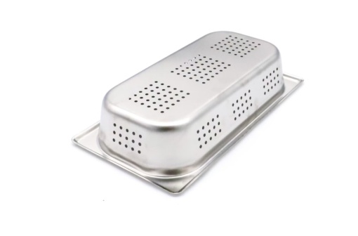 Cuvă GN 1/3 inox perforată 65 mm - Img 4