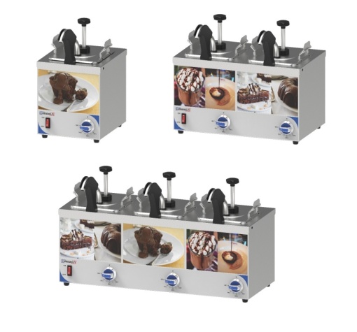 Distribuitor triplu de sosuri cu pompă și duză încălzită - Ideal pentru sos de brânză și alte sosuri calde - Img 3