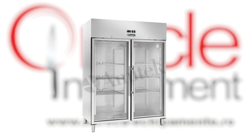 Dulap frigorific din inox cu ușa din sticlă, 1333 L, Amitek