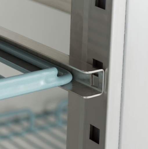 Dulap frigorific din inox, Frigider 1400 Litri - 6 Rafturi Reglabile GN 2/1, pe roți - Img 4