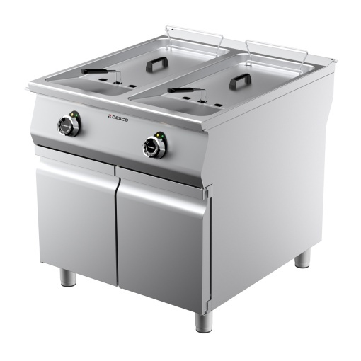 Friteuză electrică profesională 21+21 Litri, Desco Italia - Img 2
