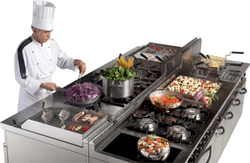 Fry top grill electric cu suprafață netedă, Casta - Img 3