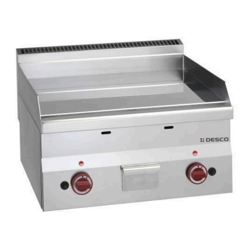 Grătar Fry-top electric dublu, cromat, neted Desco - Img 2