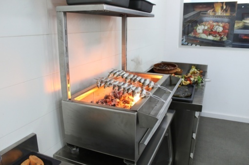 Grătar robata, shashlik sau frigărui, INOX 790x410x780 mm - Img 6