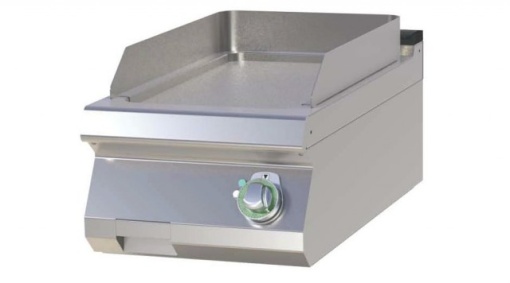 Gril simplu electric CROMAT cu placa neteda, de banc