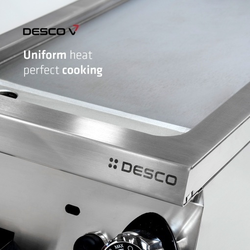 Grill dublu electric cu placă netedă, de banc, Desco Italia - Img 2