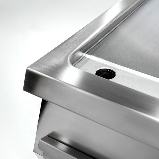 Grill simplu electric cu placă netedă și dulap neutru deschis, Desco Italia - Img 6