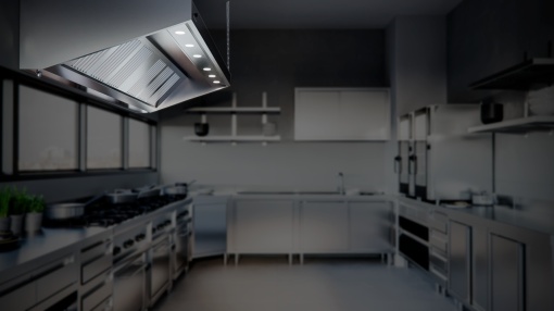 Hotă de perete Snack cu motor, 1600x900 mm - Img 4