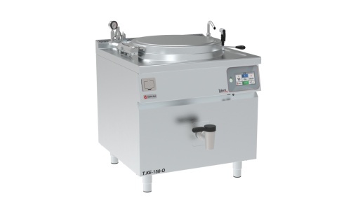 Marmită electrică rotundă T.KE-150-O, 150 litri, 18kW, touchscreen 7'', încălzire indirectă cu abur, TALENT Gastro-Haal - Img 8