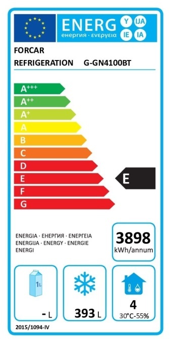 Masă de congelare cu 4 uși, 2230x700 mm, Forcar - Img 2