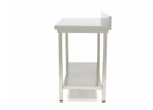 Masă de lucru cu poliță și rebord, 2000x700 mm - Img 3