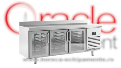 Masă frigorifică cu 3 uși de sticlă 1960x600x850 mm, 385 L, Infrico Spania