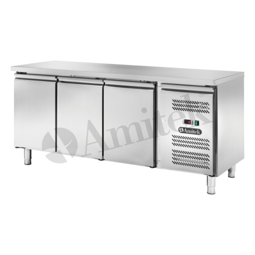 Masă frigorifică cu 3 uși și agregat lateral, 1795x700x850 mm, Amitek - Img 3
