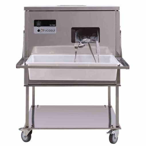 Mașină de lustruit și sterilizat tacâmuri 7000 buc/oră, FRUCOSOL SH7000 - Img 5