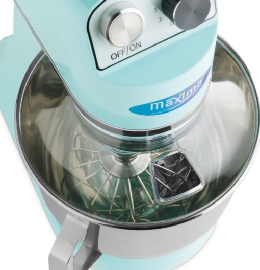 Mixer Albastru Turcoaz Profesional - 7 L - Până la 2 kg de Aluat, Maxima - Img 9