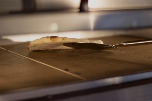 Paletă de pizza rotundă din inox, 23 cm - Img 3