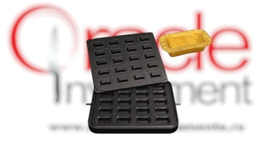 Placă pentru aparatul de tarte, 20 forme rectangulare 65x42 mm