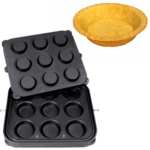 Placă pentru aparatul de tarte, 9 forme rotunde 90 mm - Img 2