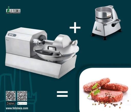 Presă manuală pentru Hamburger, FELSINEA BST 110 mm - Img 4