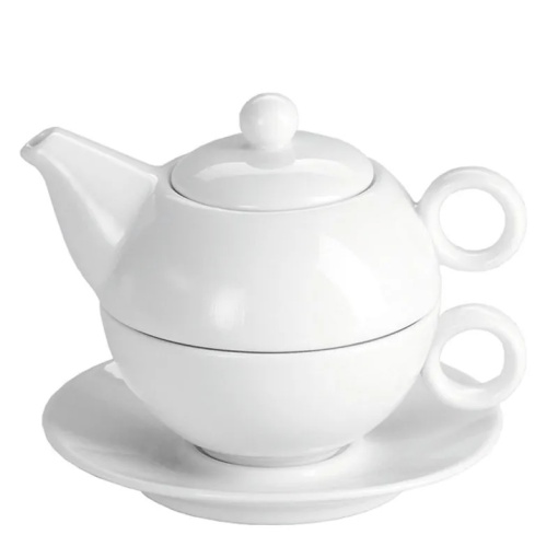 Set de ceai 250 ml, 12 bucăți Ceainic de porțelan - Img 2